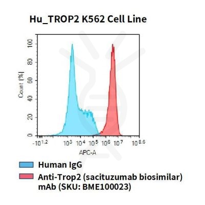 fc-cel100030 hu trop2 k562 cell line flow