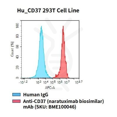 fc-cel100036 hu cd37 293t cell line flow